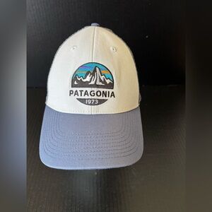 Patagonia White, Grey and Blue Cap